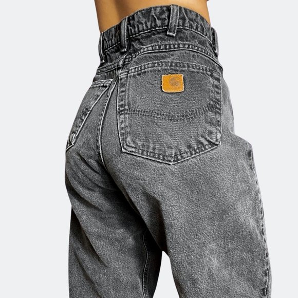 Carhartt Denim - Vintage 90 Carhartt Black Straight Leg Jeans 32x28